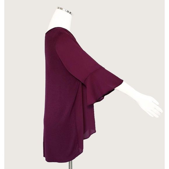 Jacklyn Smith Collection High-Low Ruffle Top NWT - Picture 3 of 5